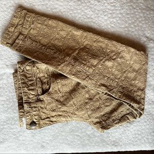 Free People Textured Tan Jeans